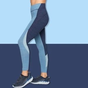 Outdoor Voices TechSweat 7/8 Zoom Leggings (Provincial Blue/Baltic/Slate)